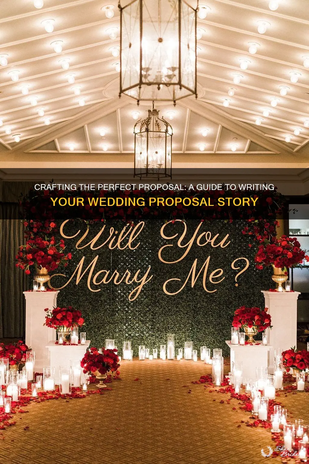 how to write a wedding proposal story