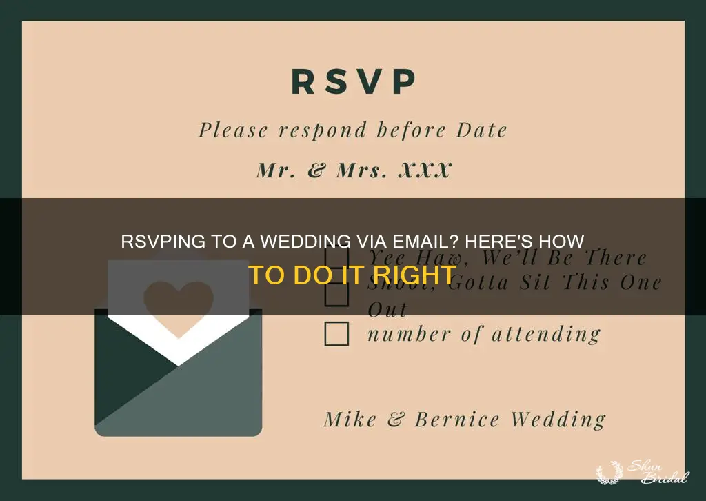 how to write a wedding rsvp email