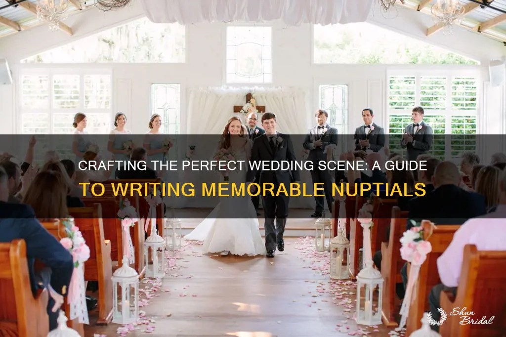 how to write a wedding scene