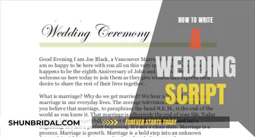 Crafting Your Wedding Day Narrative: A Guide to Writing a Memorable Wedding Script