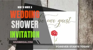 Writing Wedding Shower Invites: A Step-by-Step Guide