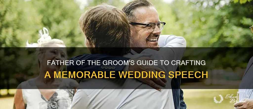 how to write a wedding speech father of the groom