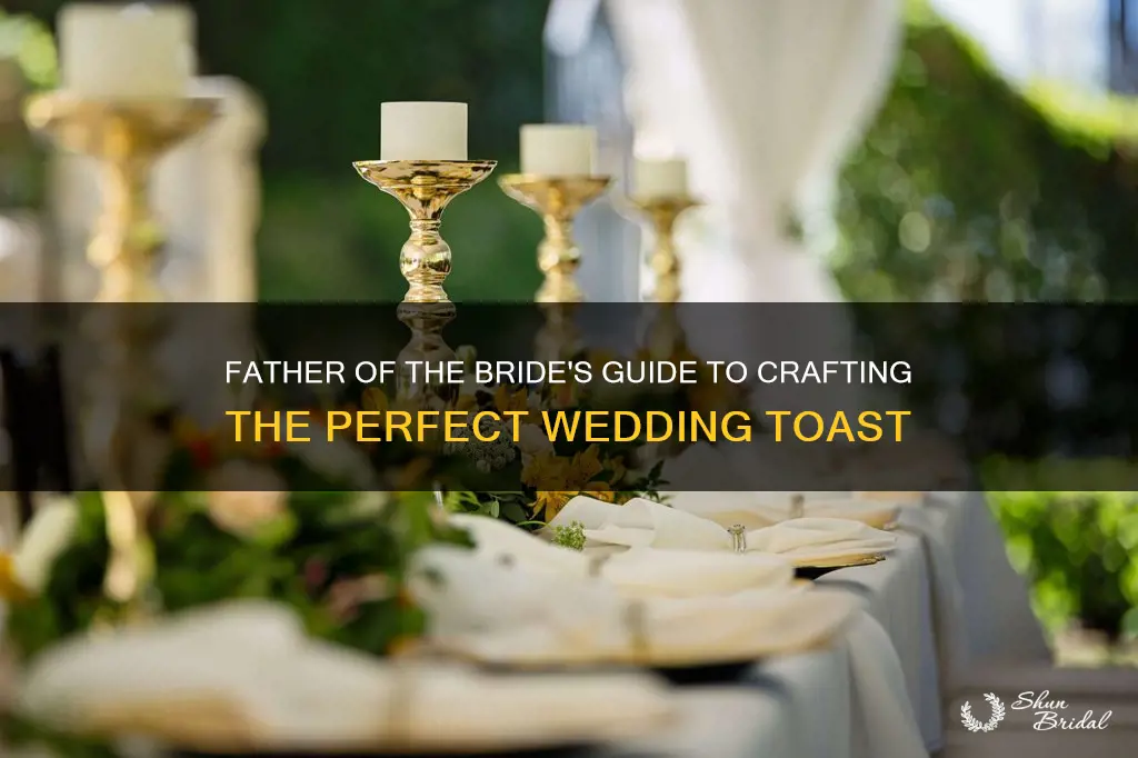 how to write a wedding toast father of the bride