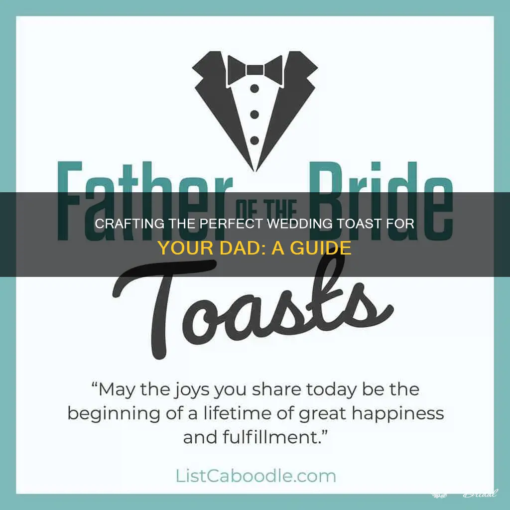 how to write a wedding toast for your dad