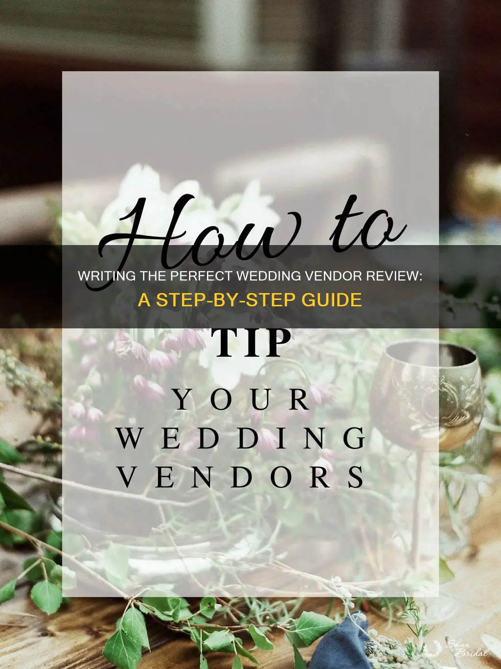 how to write a wedding vendor review