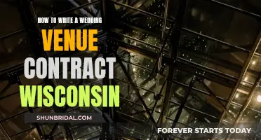 Writing a Wedding Venue Contract in Wisconsin: What to Include