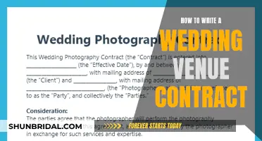 Writing a Wedding Venue Contract: A Step-by-Step Guide