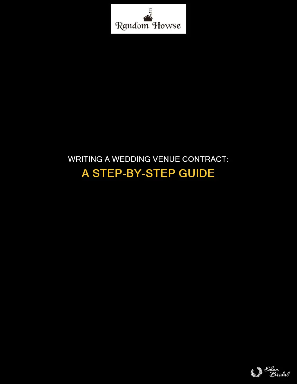how to write a wedding venue contract