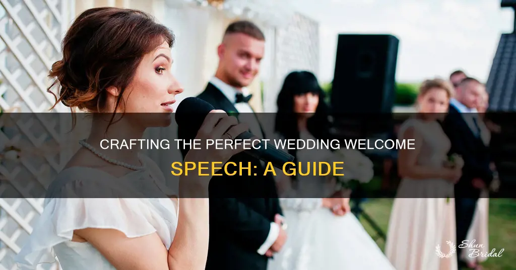 how to write a wedding welcome speech