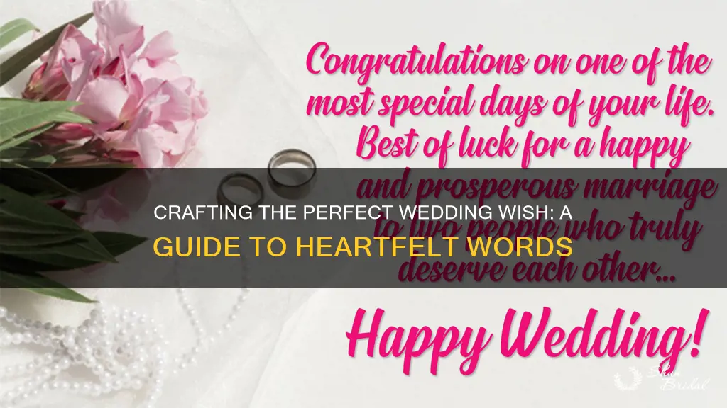 how to write a wedding wish