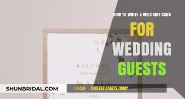 Crafting Warm Wedding Welcome Cards: Tips for Greeting Your Guests