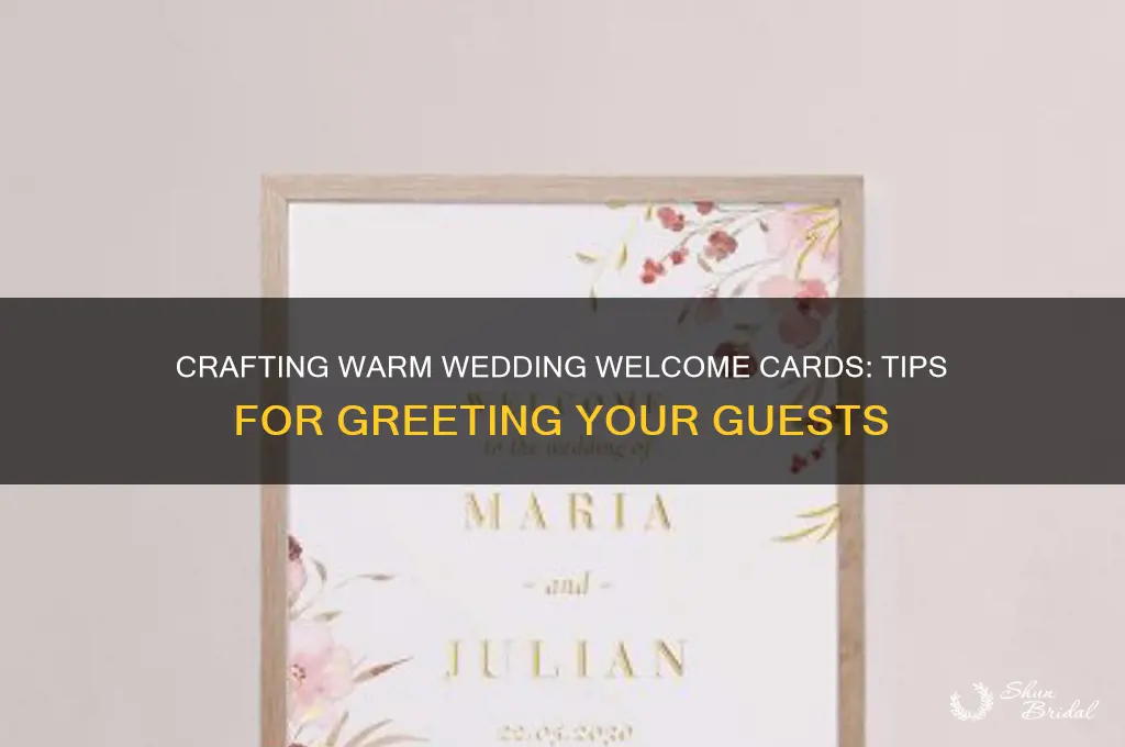 how to write a welcome card for wedding guests