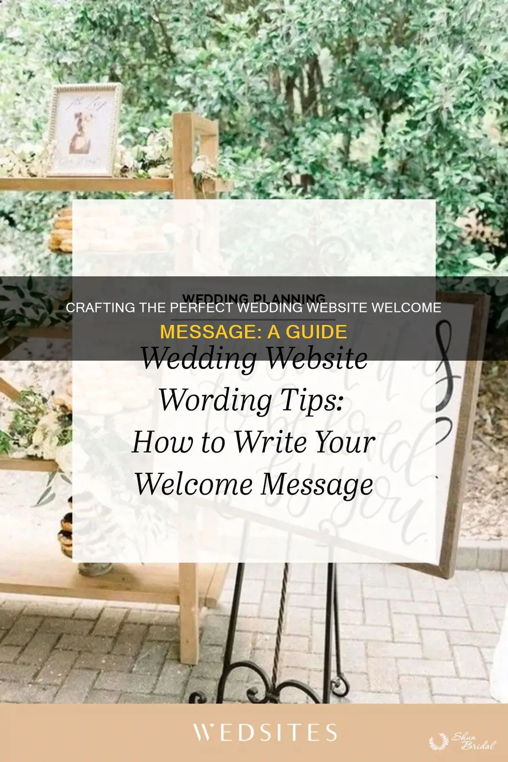 how to write a welcome message for a wedding website