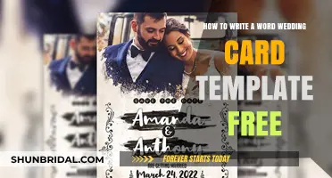 Crafting Heartfelt Wedding Card Templates for Free: A Step-by-Step Guide