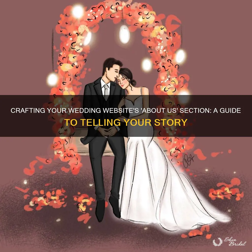 how to write about me section wedding website