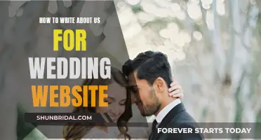 Crafting Your Wedding Website's 'About Us' Section: A Guide to Telling Your Love Story