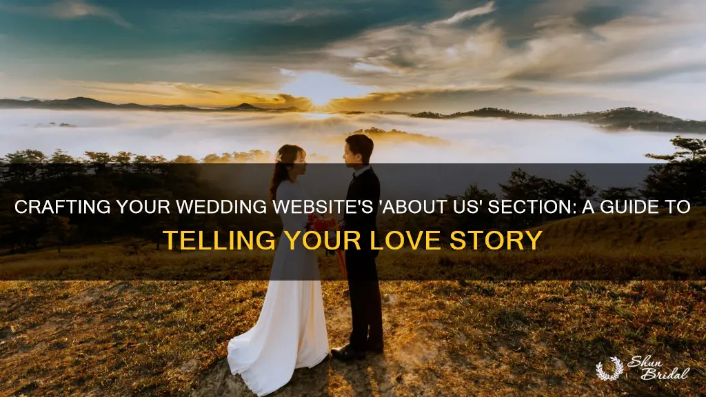 how to write about us for wedding website