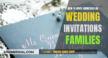 The Art of Addressing Wedding Invites to Families