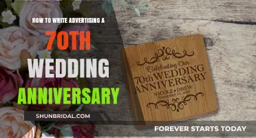 Celebrating 70 Years: Crafting Heartfelt Advertising for Wedding Anniversaries