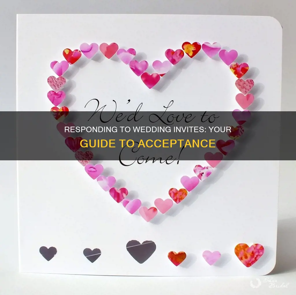 how to write an acceptance to a wedding invitation