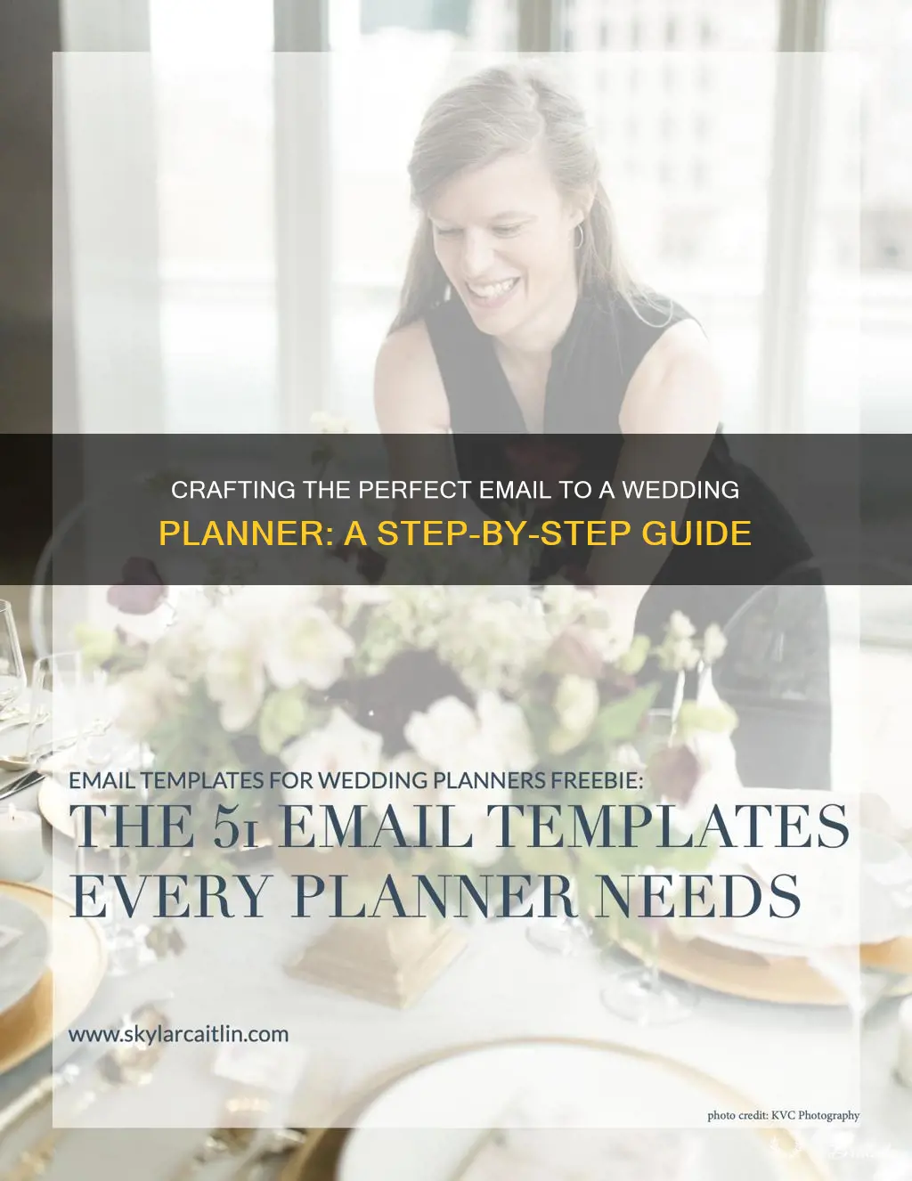 how to write an email to a wedding planner