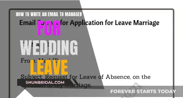 Requesting Wedding Leave: Crafting a Professional Email to Your Manager