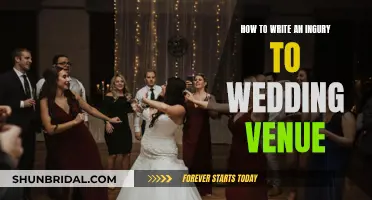Writing a Wedding Venue Injury Claim