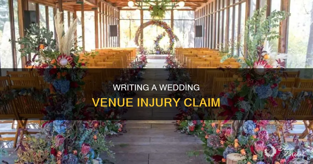 how to write an ingury to wedding venue