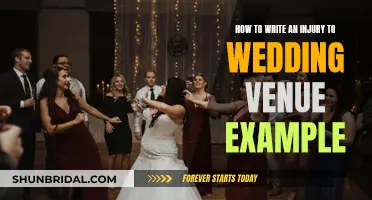 Writing an Injury Claim: Wedding Venue Example