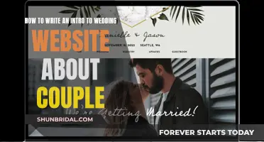 Introducing the Happy Couple: Crafting a Warm and Welcoming Wedding Website Introduction