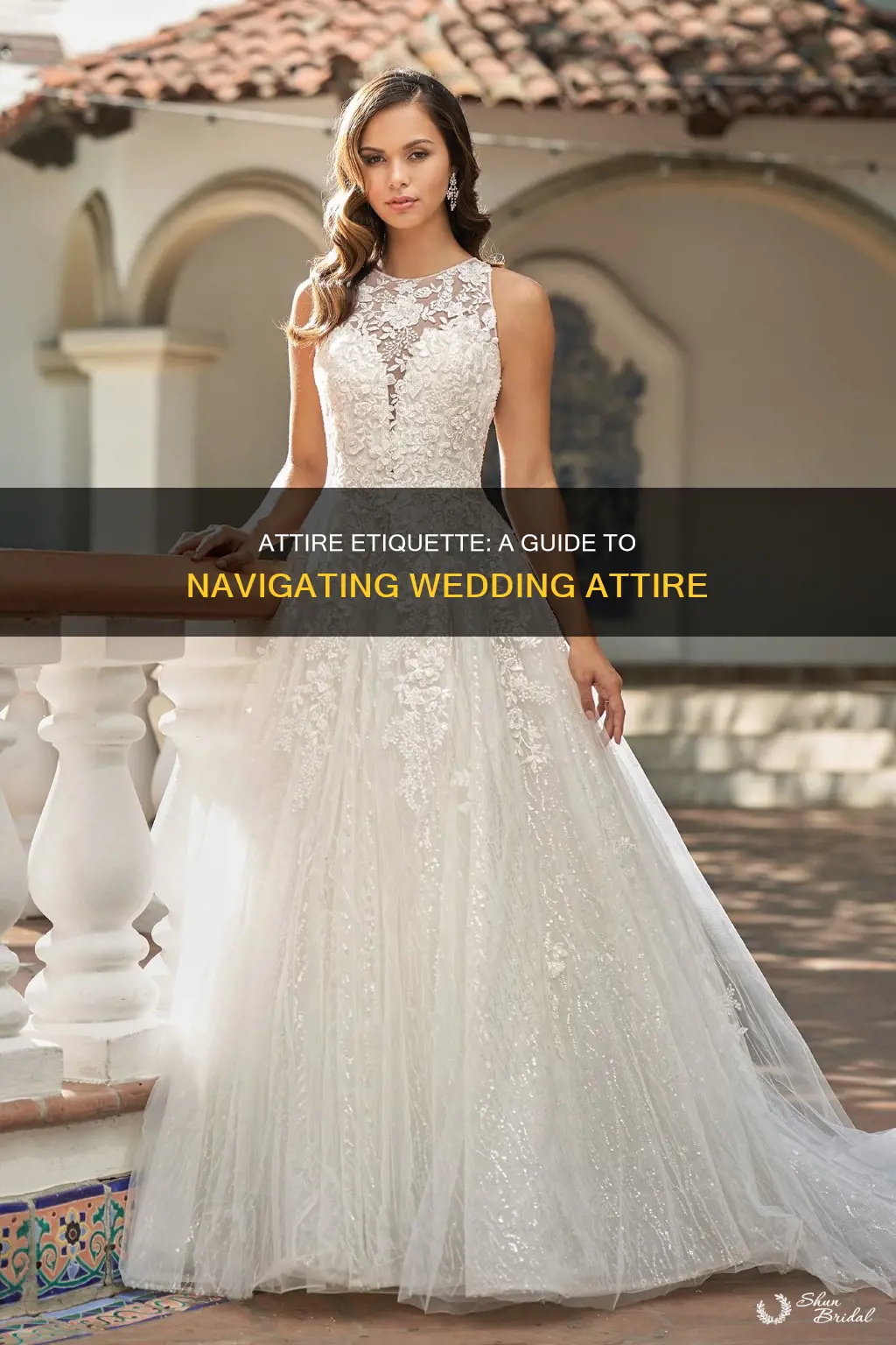 how to write attire on wedding