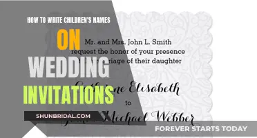 Involving Children in Your Wedding: Addressing Invites to Little Ones