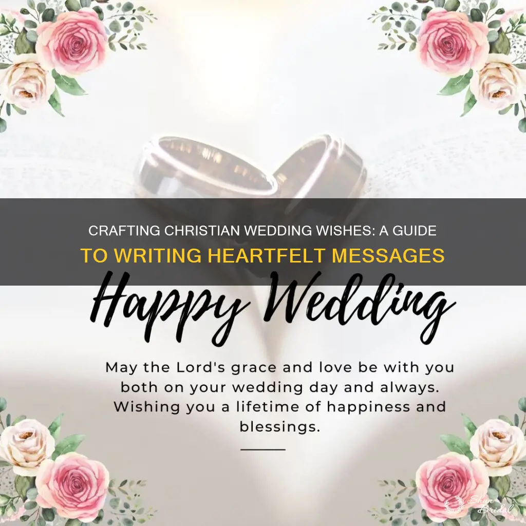 how to write christian wedding wishes