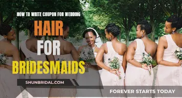 Creating Coupons for Wedding Hair: A Guide for Bridesmaids