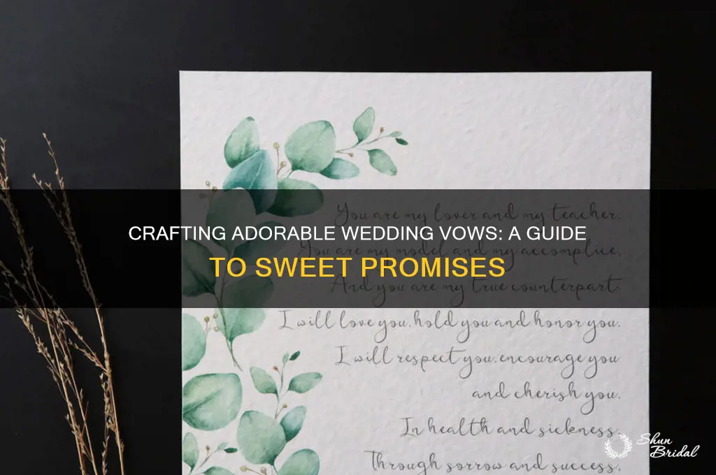 how to write cute vows