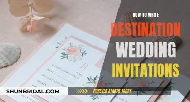 Crafting Destination Wedding Invites: Tips for Writing