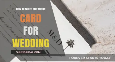 Crafting the Perfect Wedding Direction Card: Tips and Tricks