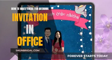 Guide to Crafting Wedding Invitation Emails for the Office