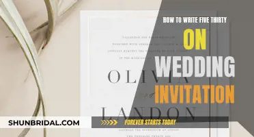 Wording Your Wedding Invitation: Five-Thirty Conundrum Solved