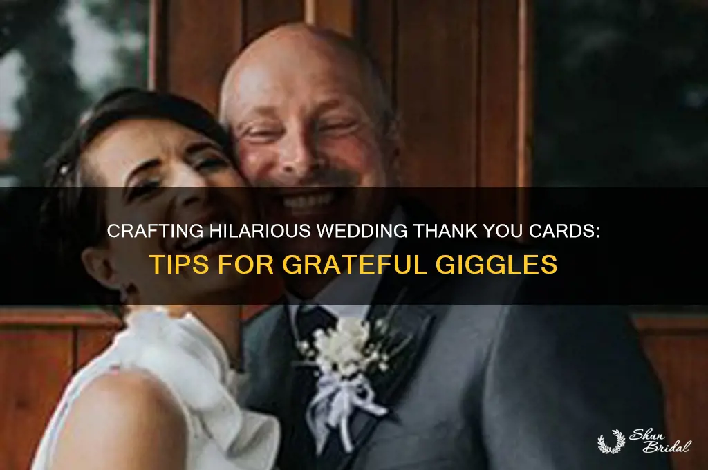 how to write funny thank you cards for wedding