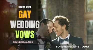 Tying the Knot, Tying Your Hearts Together: Crafting Gay Wedding Vows