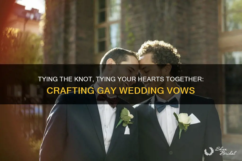 how to write gay wedding vows