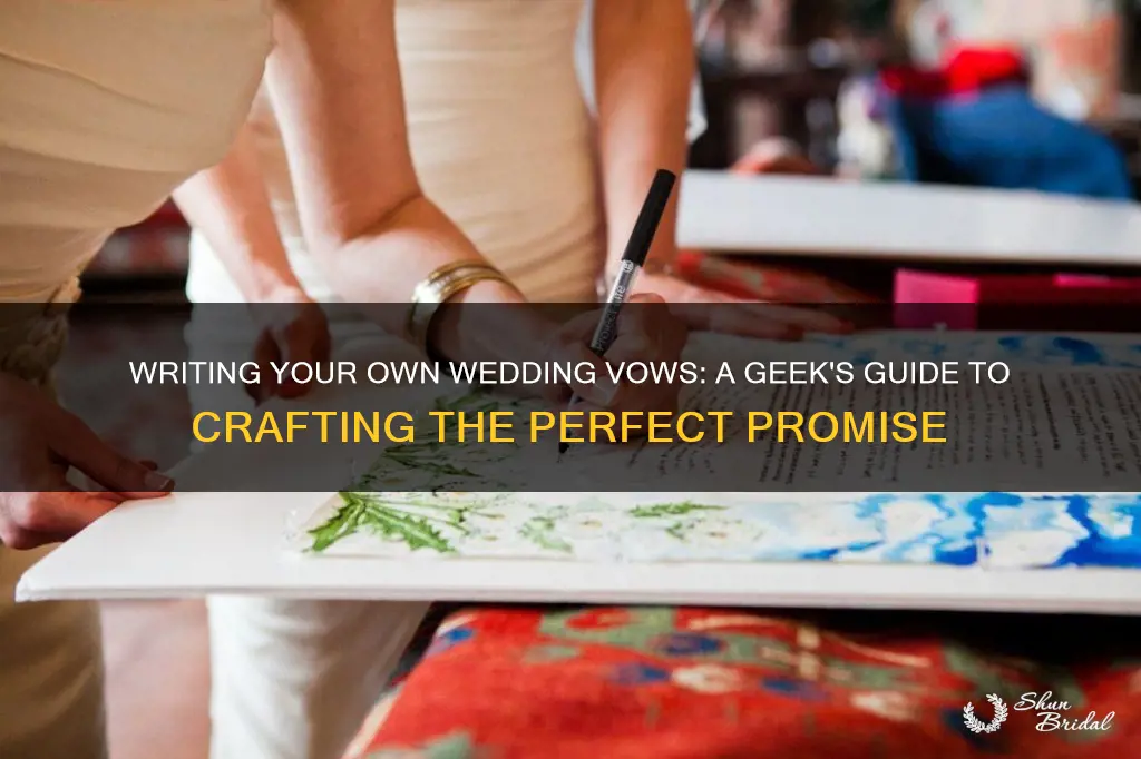 how to write geeky wedding vows