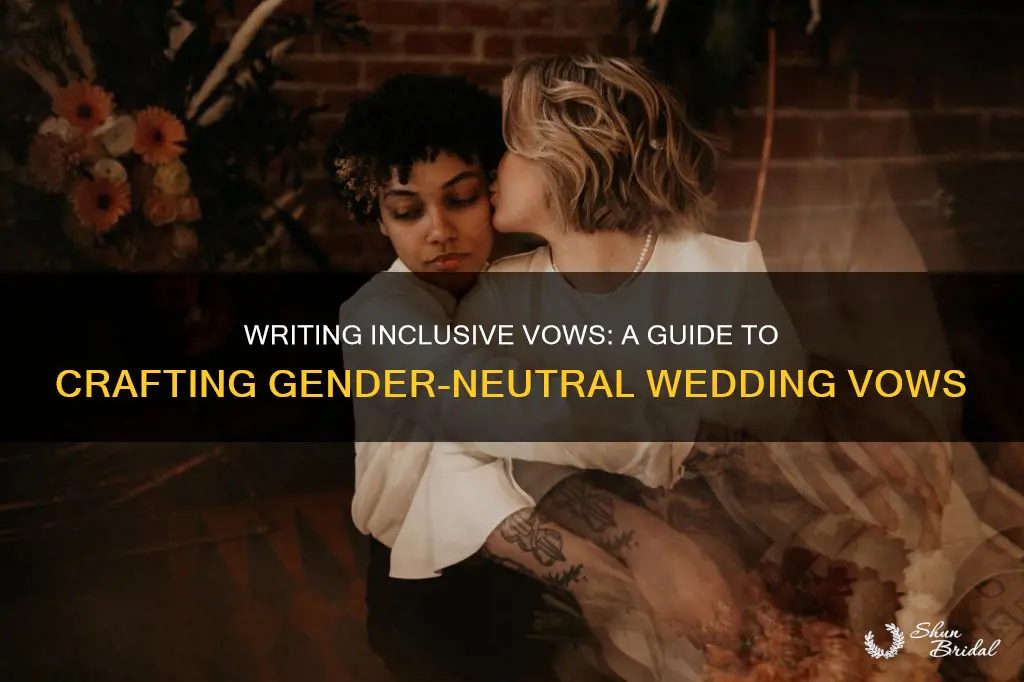 how to write gender neutral wedding vows