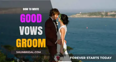 Crafting Heartfelt Groom Vows: Tips for a Meaningful Wedding Promise