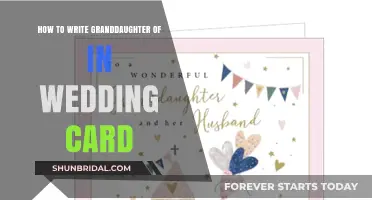 Writing 'Granddaughter of' in a Wedding Card: Tips and Etiquette