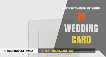 Honoring Grandparents: Elegant Ways to Include Their Names in Wedding Cards