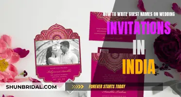 Etiquette for Writing Guest Names on Indian Wedding Invites