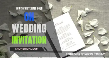 Wedding Invitation Etiquette: Concise Half-Hour Wording