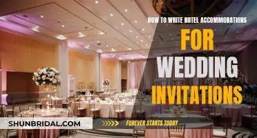 Guide to Crafting Hotel Accommodation Details for Wedding Invites